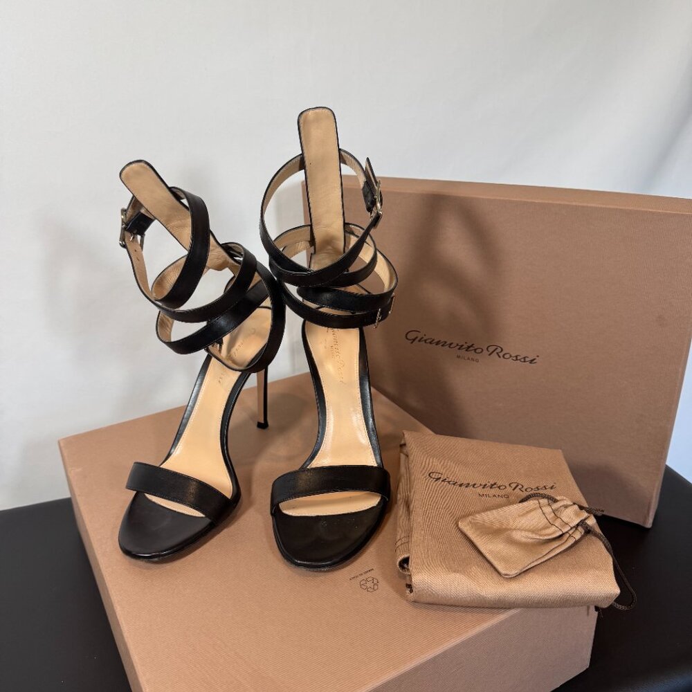 GIANVITO ROSSI ALERIS STRAPPY STILETTOS - Picture 4 of 7